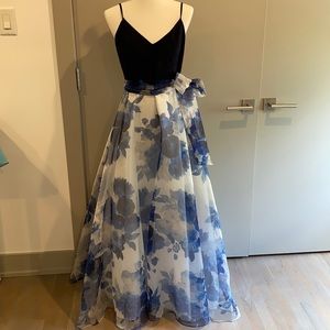 Spring floral ball gown